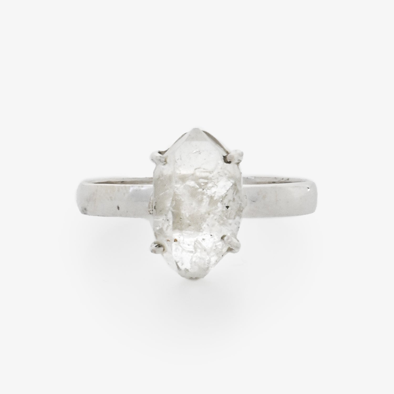 Raw Herkimer Diamond Ring