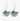 turquoise treasure earringssilver-rivernomad