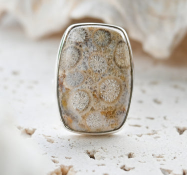 Fossil Coral Ring - One of a Kind