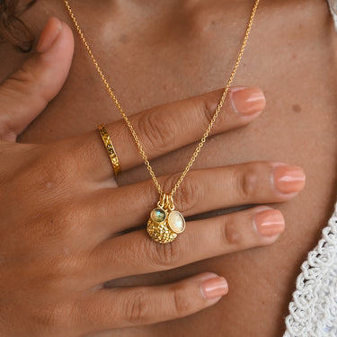 24K Gold Vermeil Halo Necklace