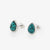 Turquoise Teardrop Stud Earrings