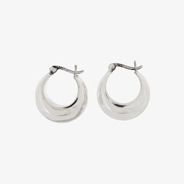 Silver Bold Hoops