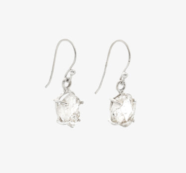 Raw Herkimer Diamond Earrings