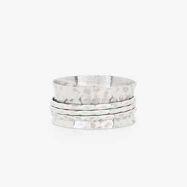 Hammered Spinner Ring