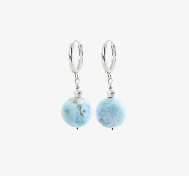 Saona Larimar Hoop Earrings