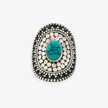 Turquoise Medallion Ring