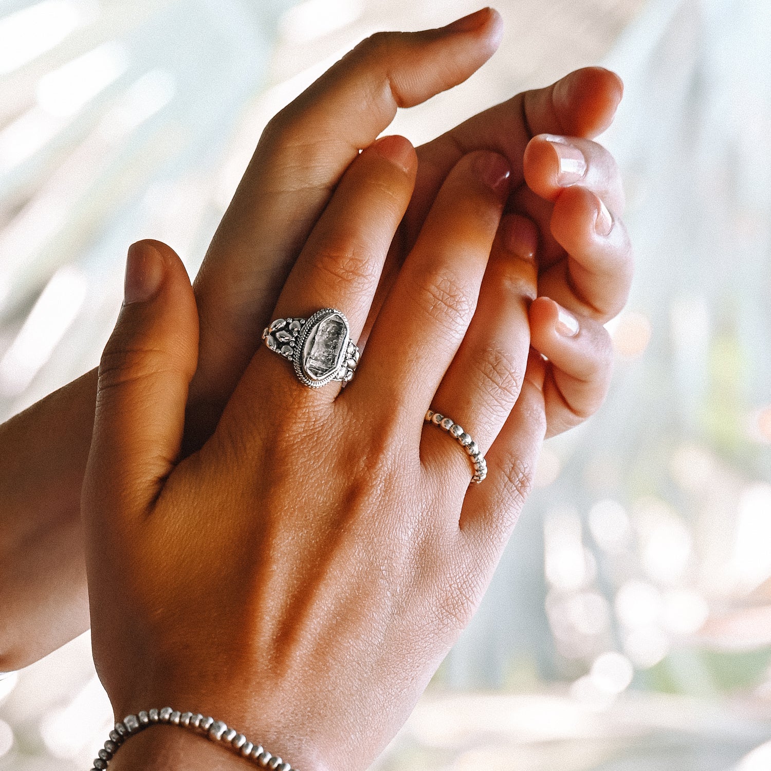 Mermaid Herkimer Diamond Ring – River Nomad