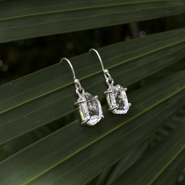 Raw Herkimer Diamond Earrings