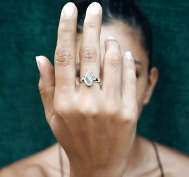 Framed Herkimer Diamond Ring
