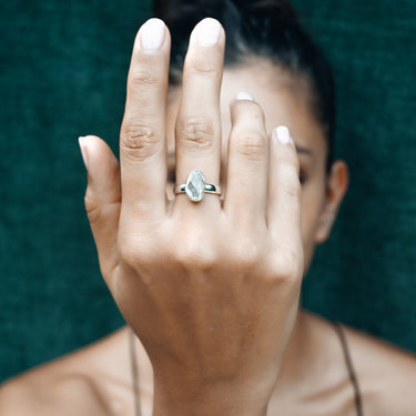 Framed Herkimer Diamond Ring