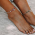 Springtime Turquoise Stretch Anklet
