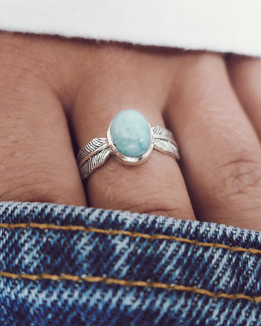 Freedom-Larimar-Ring