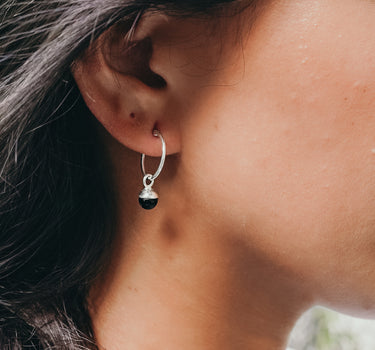 onyx-sphere-hoop-earrings