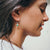 Turquoise Sphere Hoop Earrings