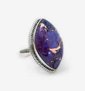 Purple Eye Turquoise Ring