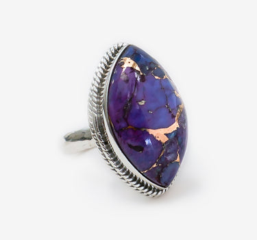 Purple Eye Turquoise Ring