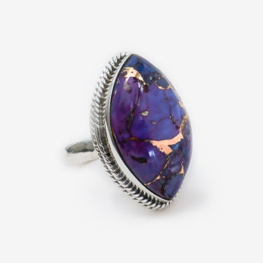 Purple Eye Turquoise Ring