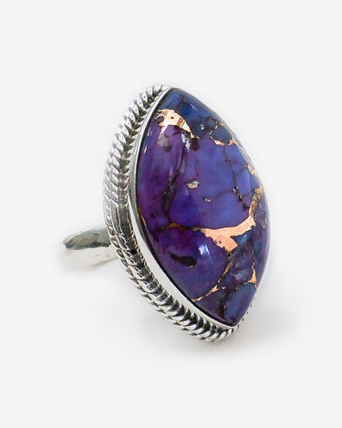 Purple Eye Turquoise Ring