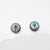 Blue Topaz Dotted Studs