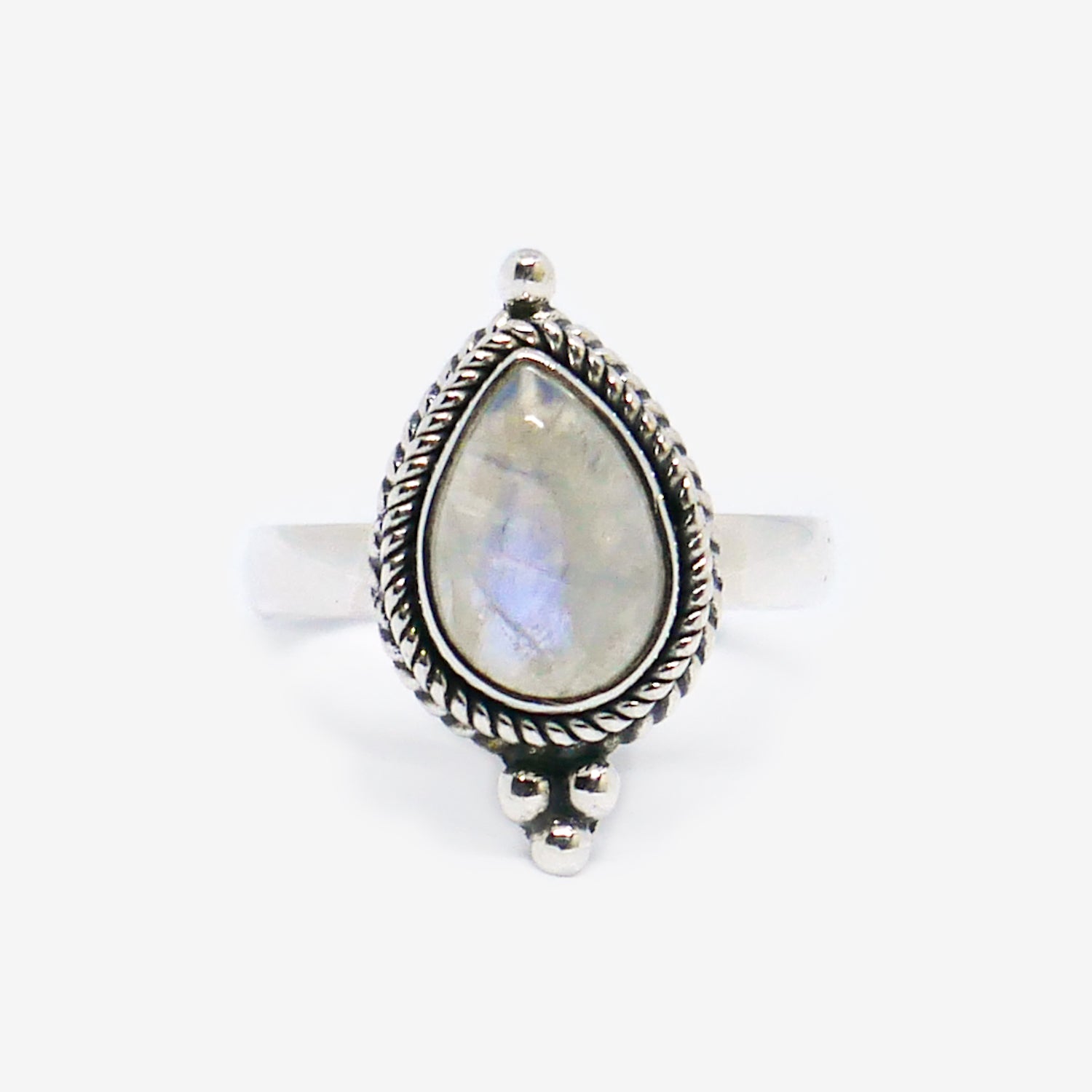 Drop Stone Ring Moonstone Drop Ring – River Nomad