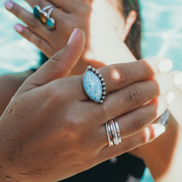 Larimar Eye Ring