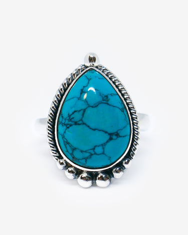 Turquoise Tear Ring