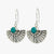 turquoise treasure earringssilver-rivernomad